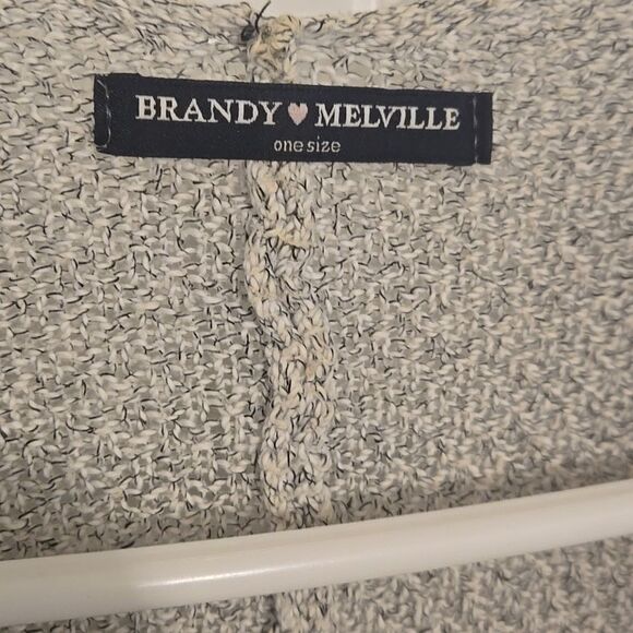 Brandy Melville Gray Open Front Cardigan - Picture 2 of 4